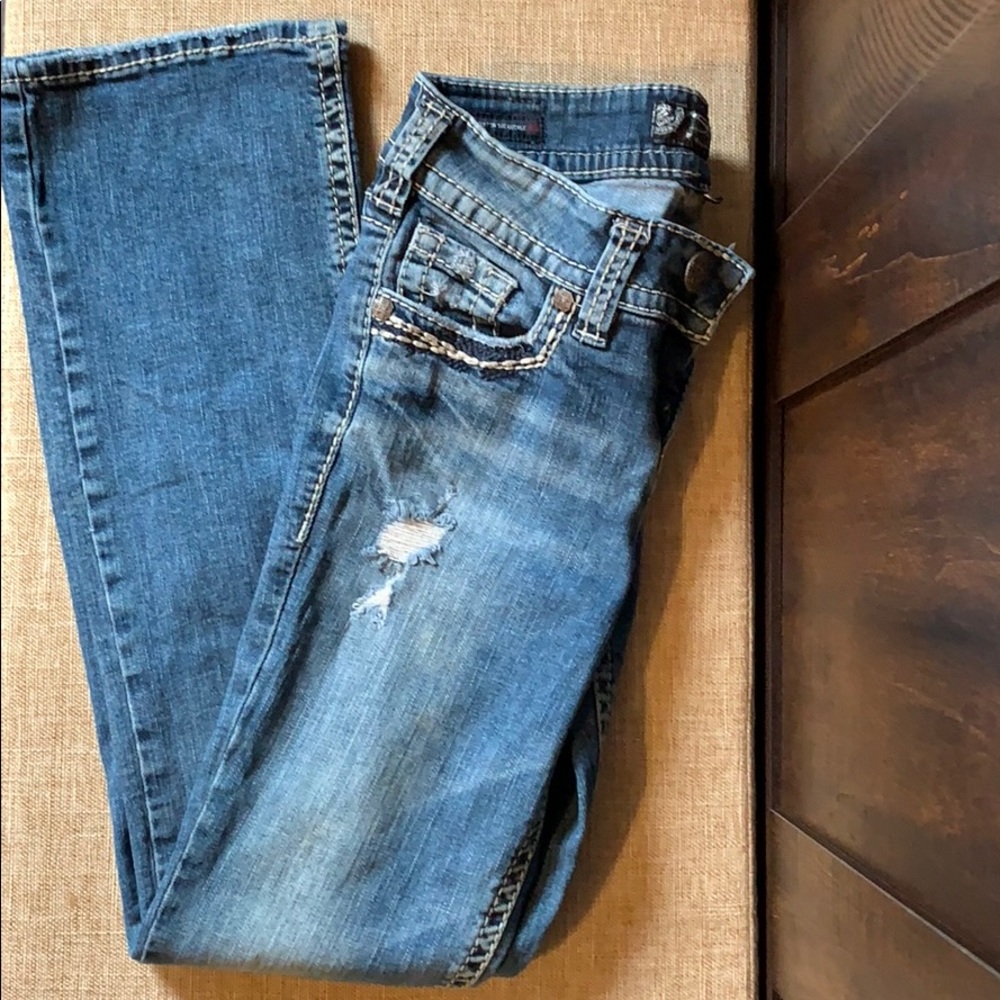 Silver jeans